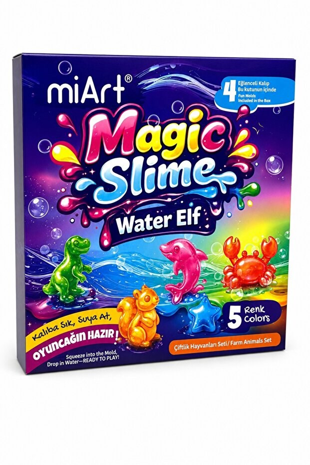 Magic Slime 90 Mi 5 Li Set Çiftlik Hayvanlatı Seti
