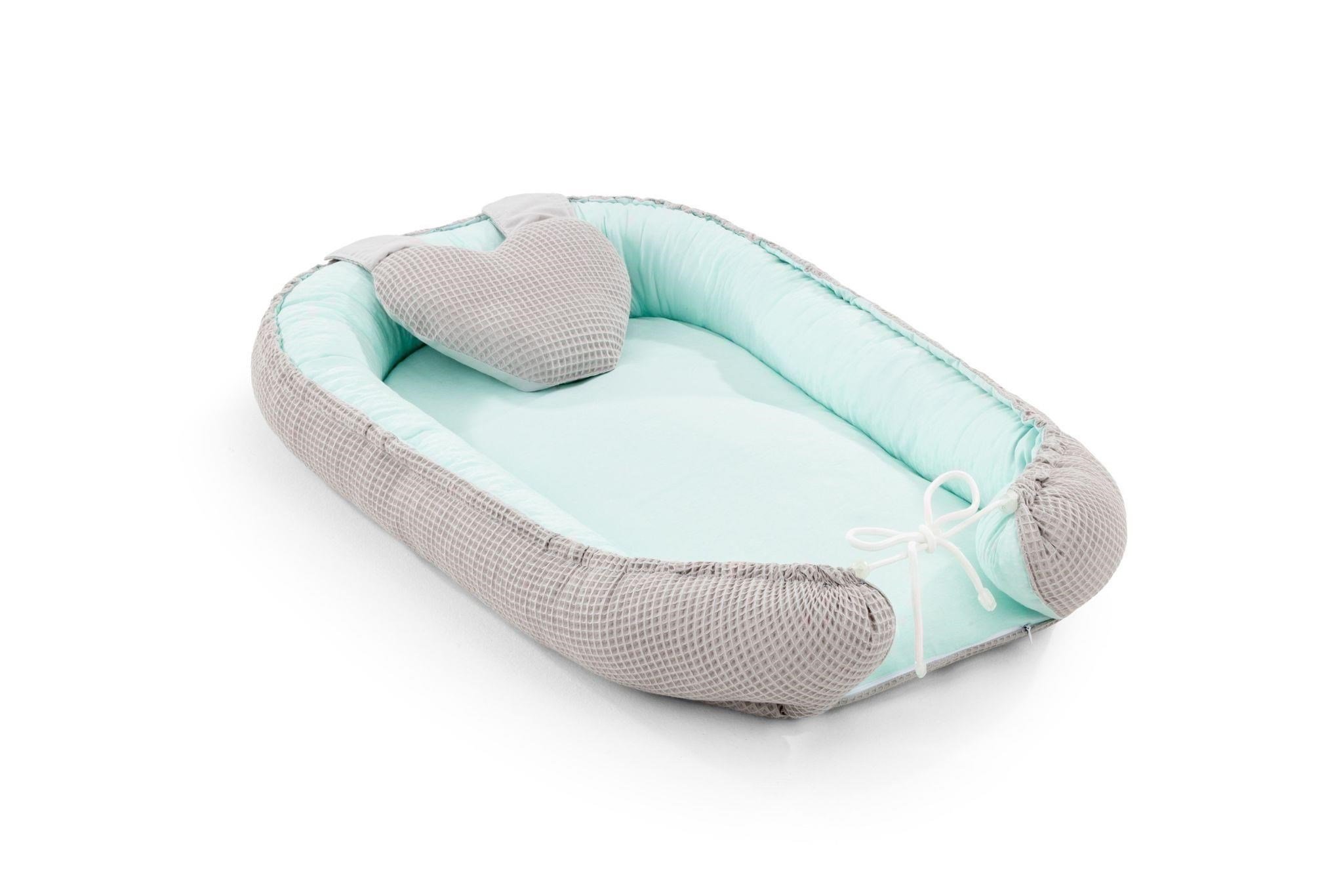 Moje Waffle Baby Nest Gri
