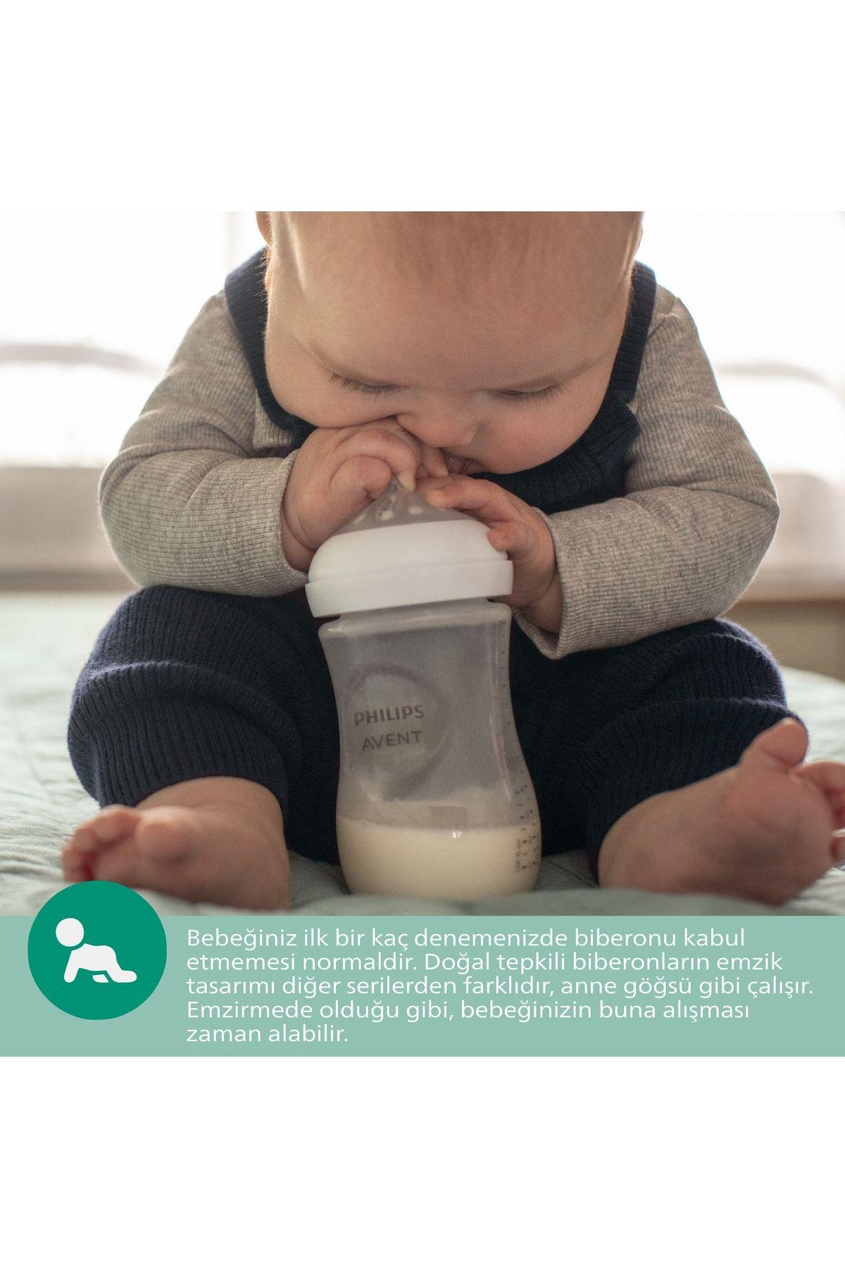 Philips Avent Scy930/01  Natural Response Doğal Tepkili Cam Biberon, 120ml, 0 Ay