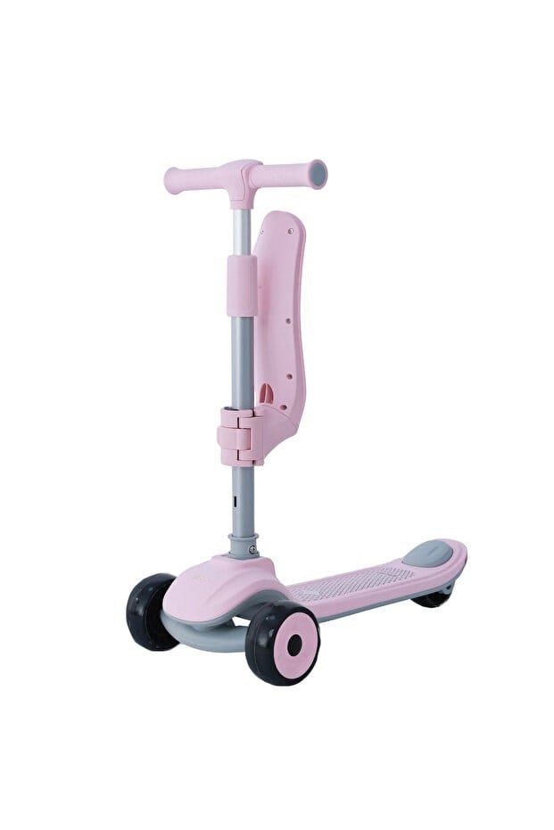 Prego Bluetooth Özellikli Işıklı Katlanabilir Nitro Scooter Pembe K605