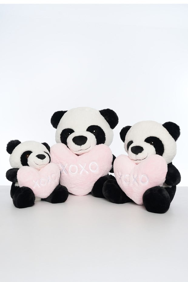Pufu Toys 45 Cm Kalpli Panda(16) 04085