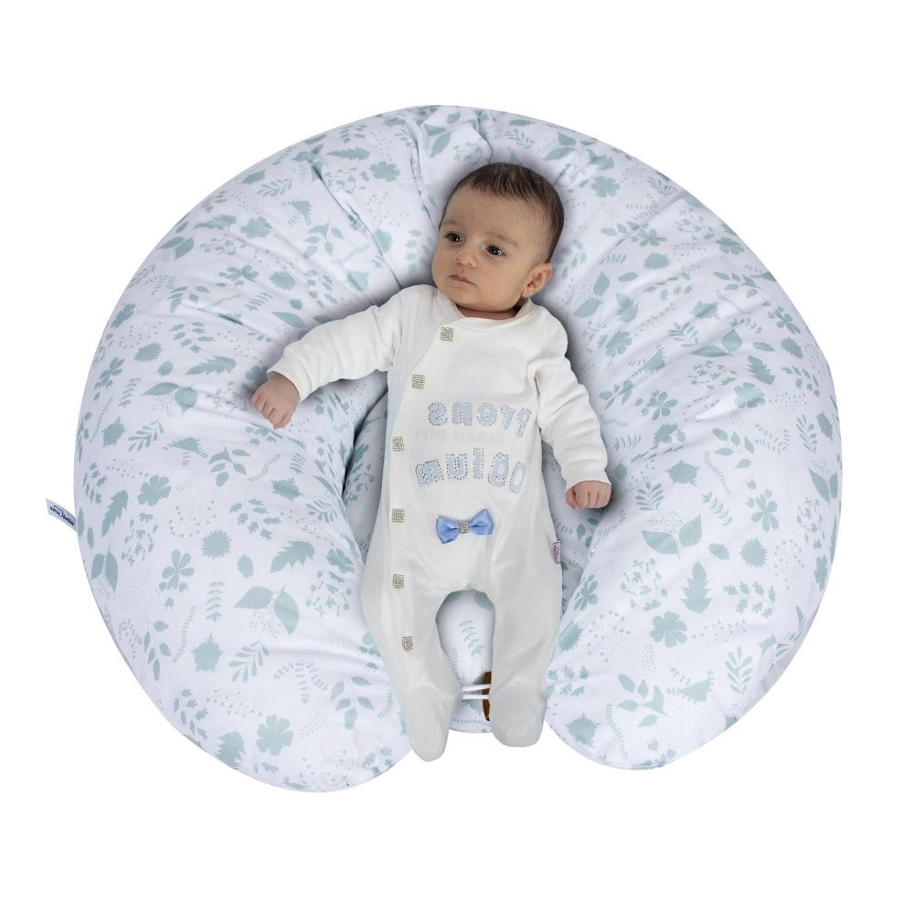 Sevi Bebe Yastıklı Anne Bebek Minderi - Yaprak Desen 579-92