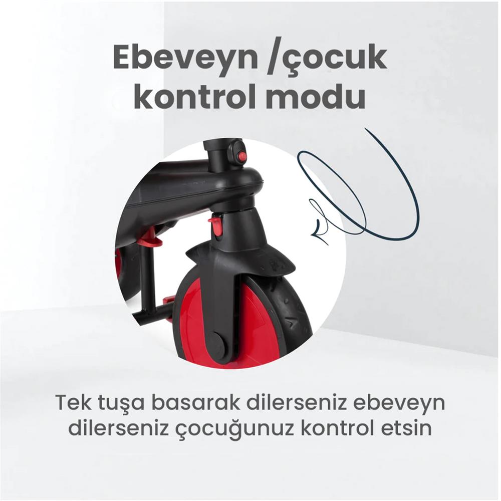 Smartrike STR3 5 in 1 Üç Tekerlekli Bisiklet - Red