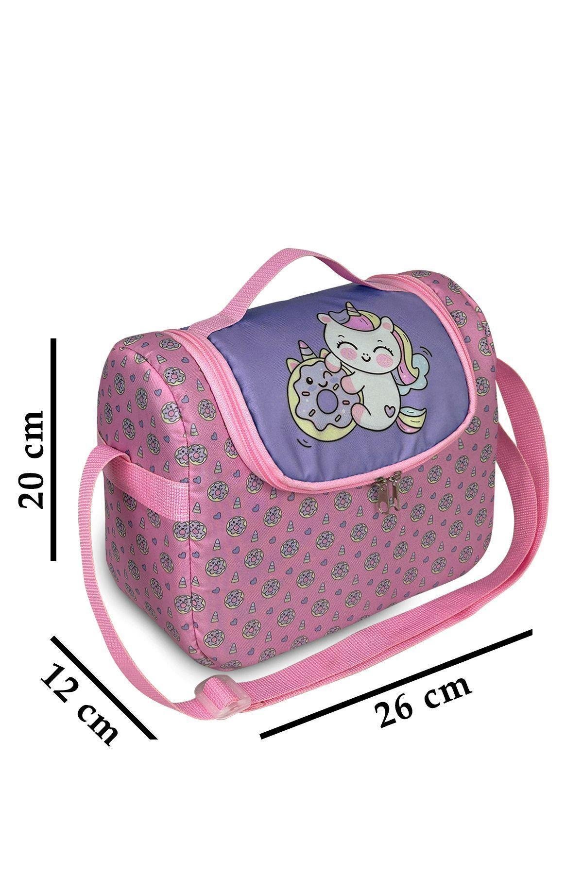 Stylo Byebye Yummy Okul Öncesi Kreş Çocuk El ve Omuz Termo Beslenme Çantası ( UNICORN )