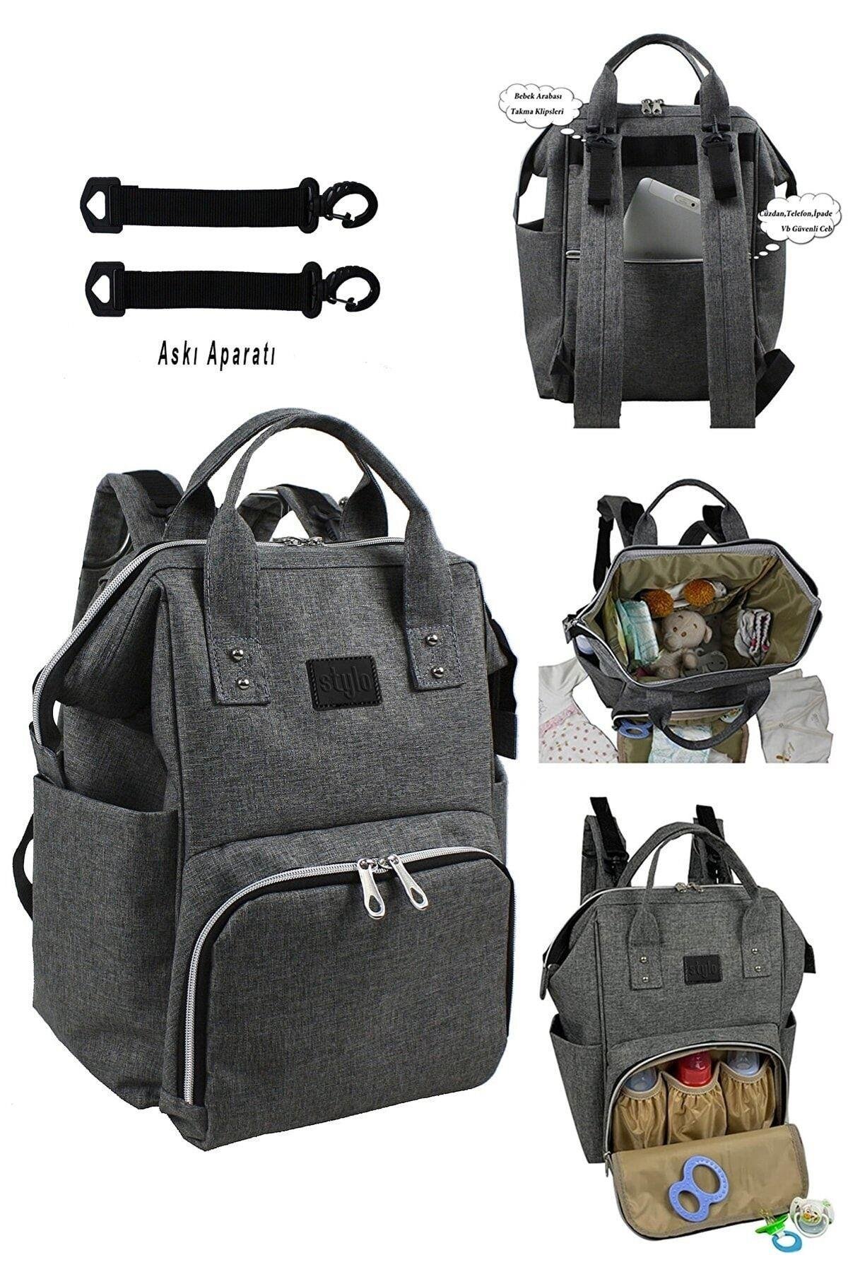 Stylo Doce Anne Bebek Bakım Sırt Çantası ( Siyah Baskılı )