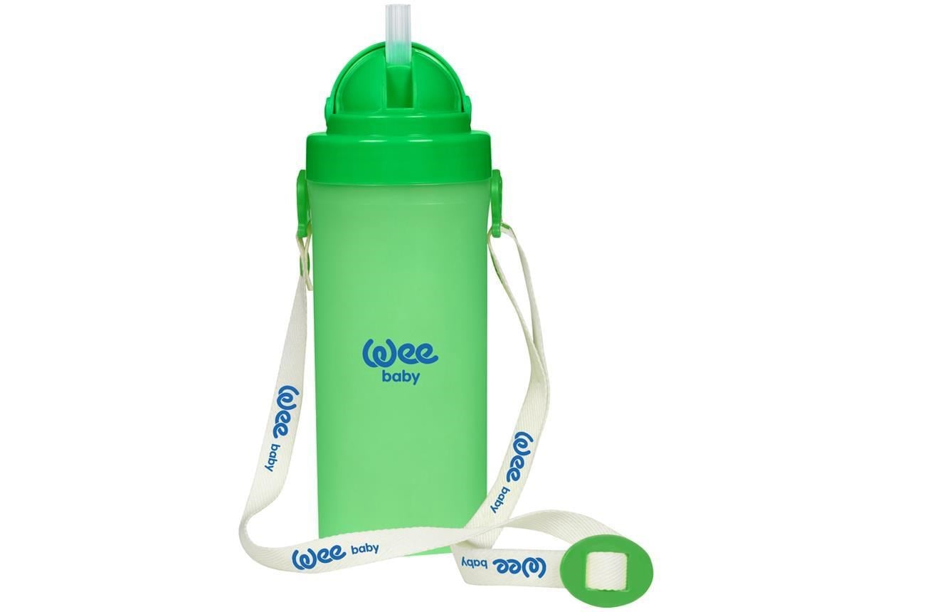 Wee Baby Boyun Askılı Pipetli Bardak Kod:896 Karma Renk