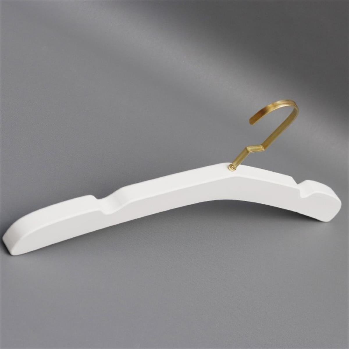 100 Adet Ahşap Gelinlik Askısı Abiye Askısı Beyaz Amerikan Kanca