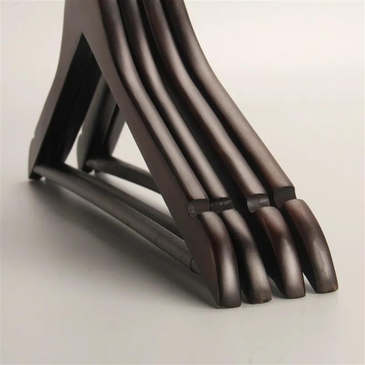 100 Adet Ahşap Gelinlik Askısı Kahverengi Ahşap Elbise Askısı Amerikan Kancalı 43 cm