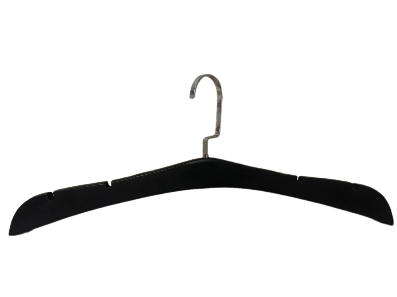 100 Adet Ahşap Gelinlik Askısı Siyah Abiye Askısı Kalın Kaftan Askısı 43 Cm Nikel Amerikan Kanca