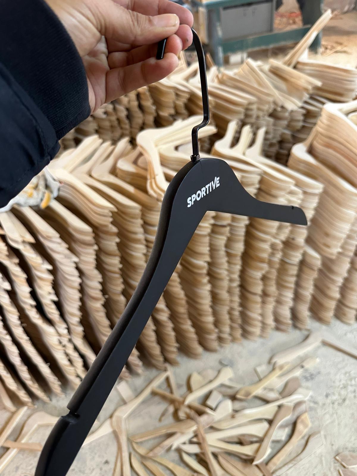 100 Adet Logolu Elbise Askısı Baskılı Elbise Askısı Tek Renk Tampon Baskı ( Sadece Baskı Ücreti)