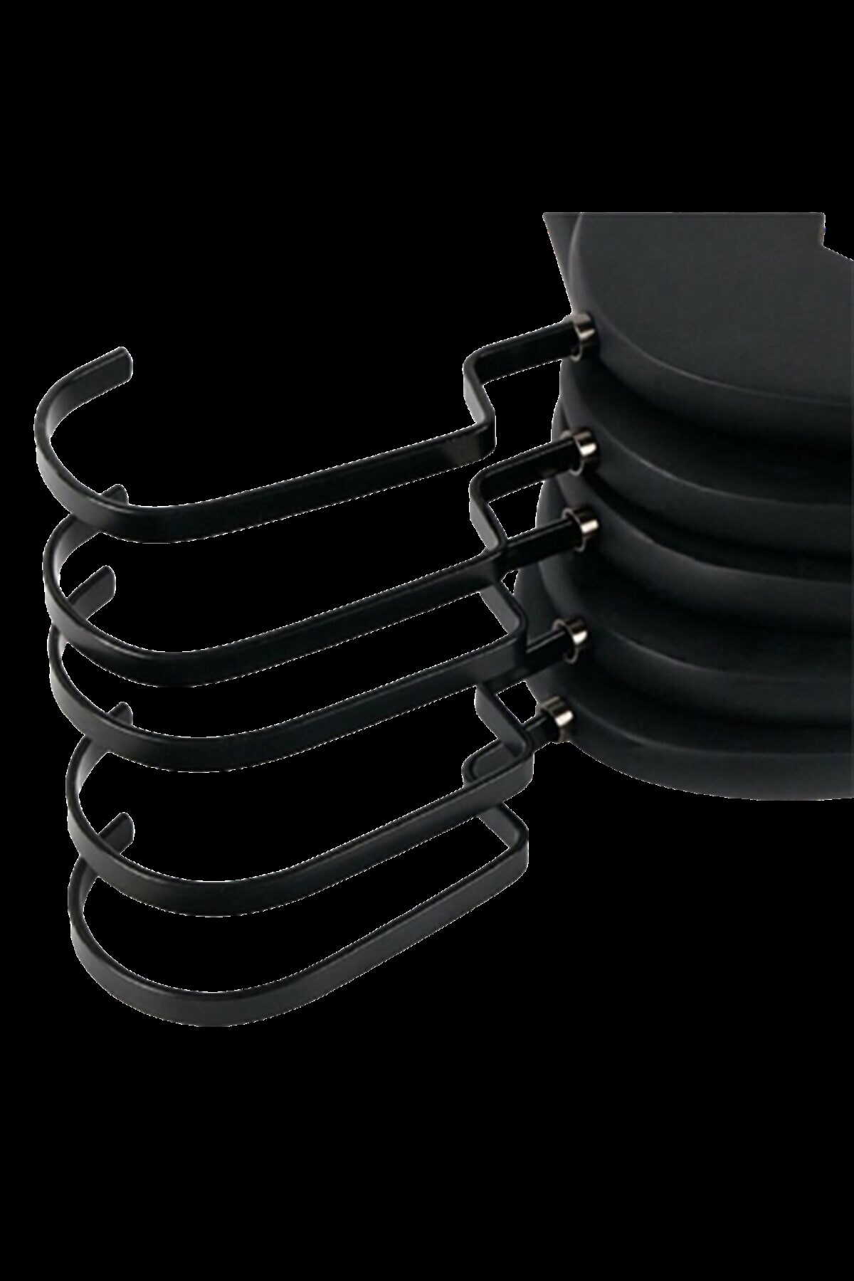 12 Adet Ahşap Gelinlik Askısı Siyah  Abiye Askısı Siyah Kanca 43 cm