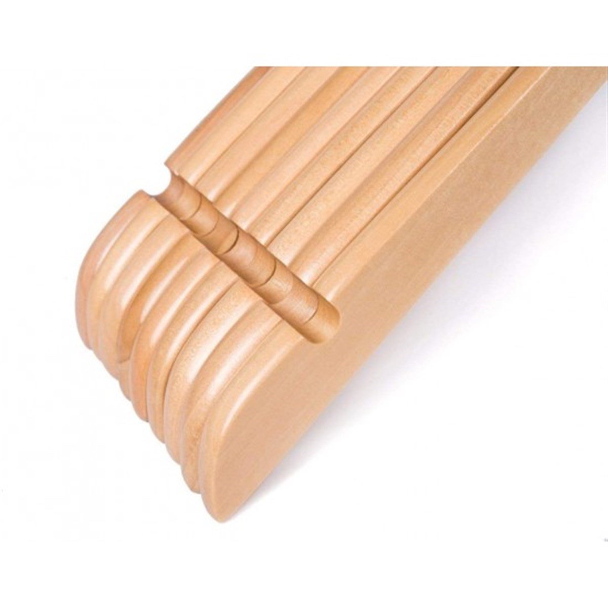 12 Adet Ahşap Gömlek Bluz Askısı Mont Kaban Kıyafet Askısı Vernikli 43 cm