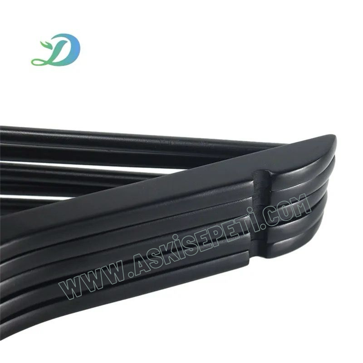 12 Adet Siyah Ahşap Elbise Askısı Amerikan Kanca Ahşap Kıyafet Askısı Siyah Boyalı Ahşap Gelinlik Askısı Gold Amerikan Kanca 43 cm