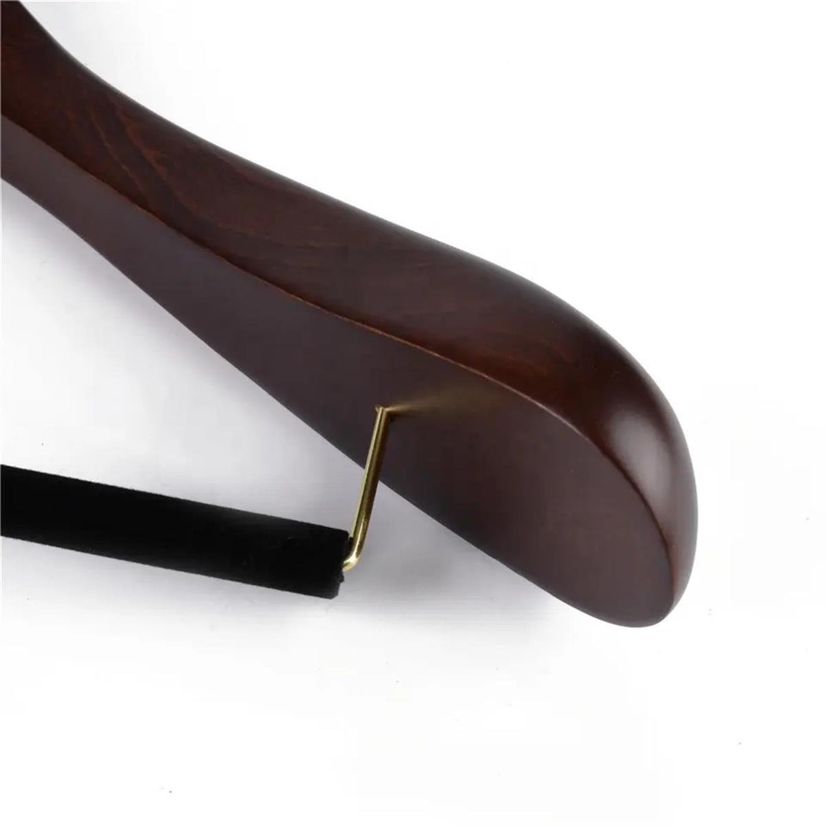 50 Adet Special Ahşap Ceket Askısı Kalın Omuzlu Askı Ceviz 45 cm