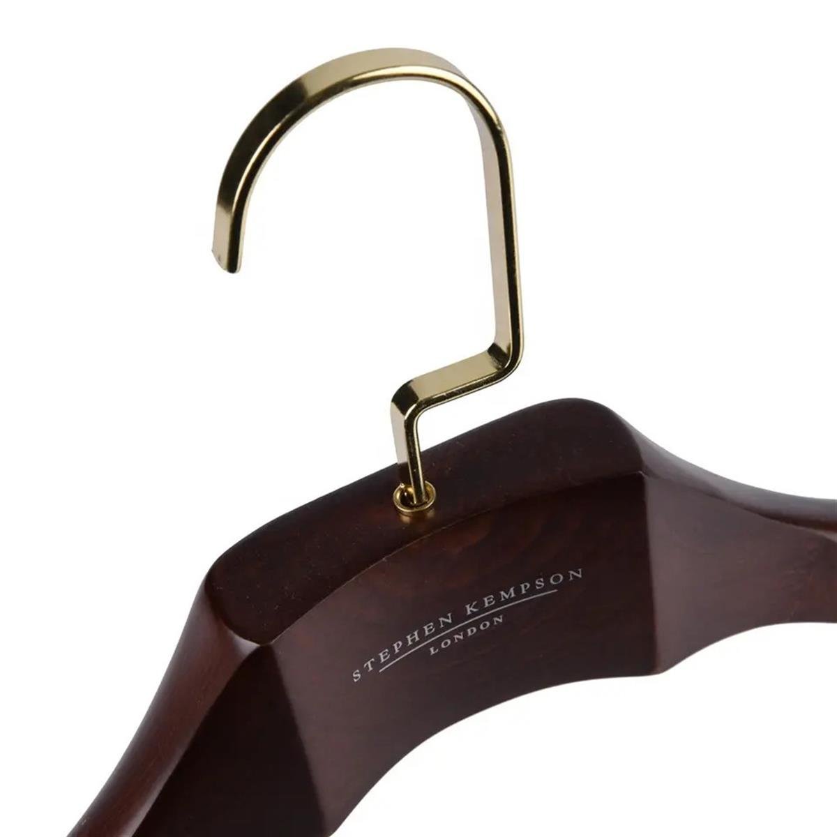 50 Adet Special Ahşap Ceket Askısı Kalın Omuzlu Askı Ceviz 45 cm