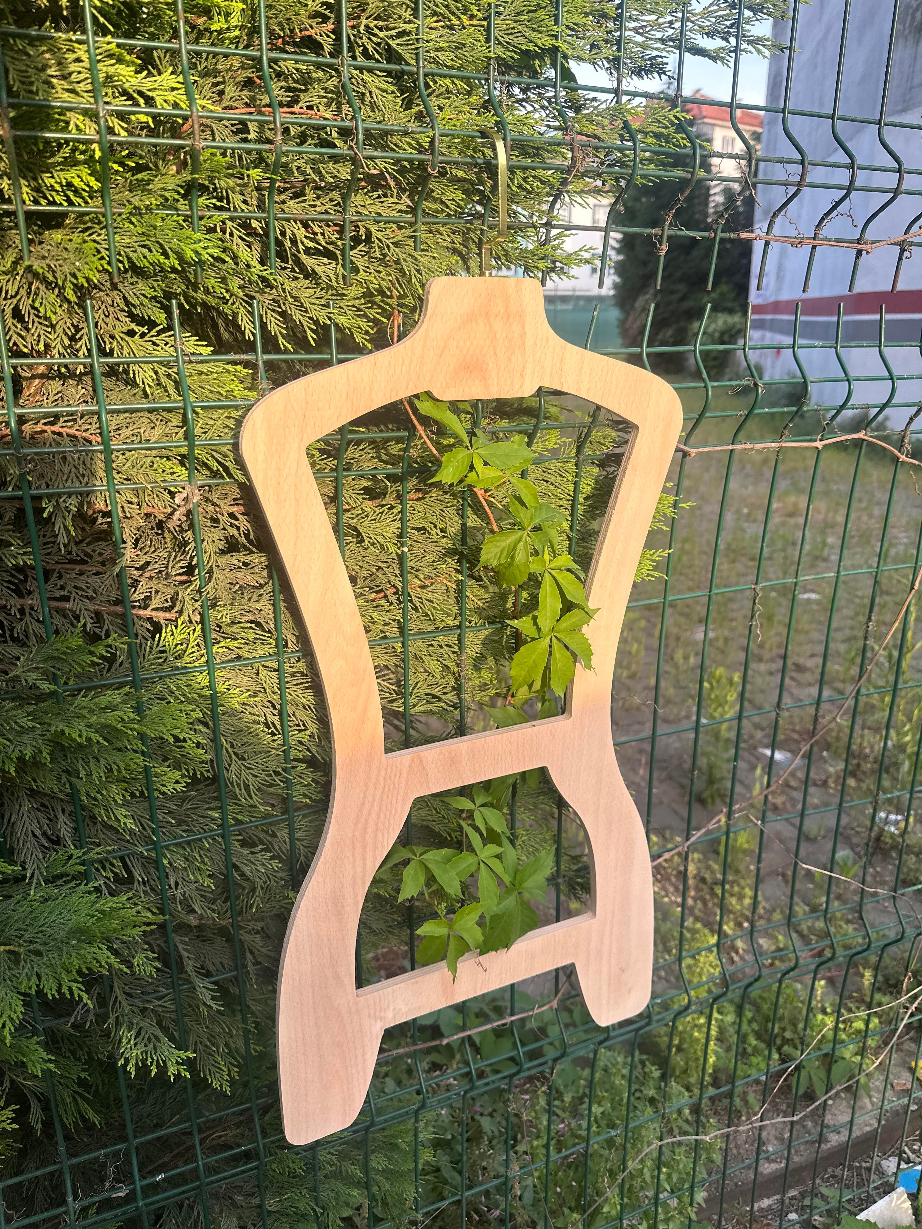 Ahşap El Mankeni Bayan Kombin Askısı Lazer Yazılı 38 Beden -76 cm