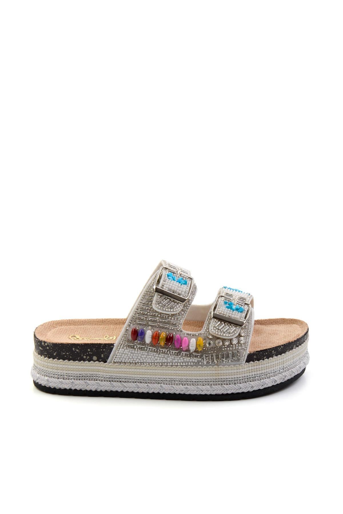 Bambi̇ Beyaz Bambi̇ Terlik Kadın K04824708087