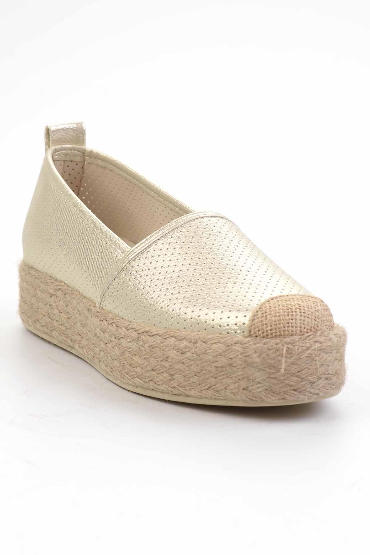 Altın  Kadın Espadril K01586095009