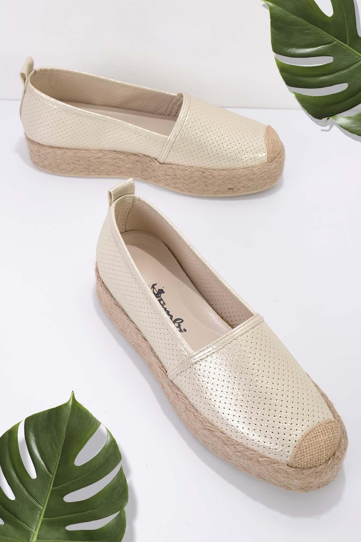 Altın  Kadın Espadril K01586095009