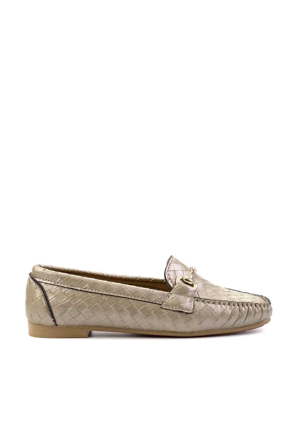 Altın  Kadın Loafer Ayakkabı K01542030710