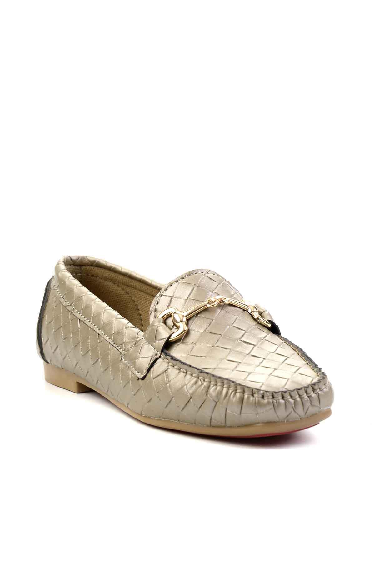 Altın  Kadın Loafer Ayakkabı K01542030710