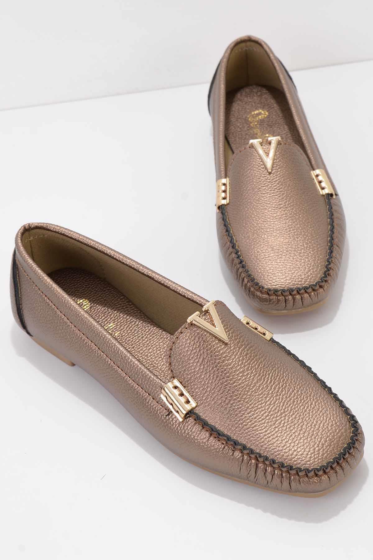 Bakır  Kadın Loafer Ayakkabı K01542030409
