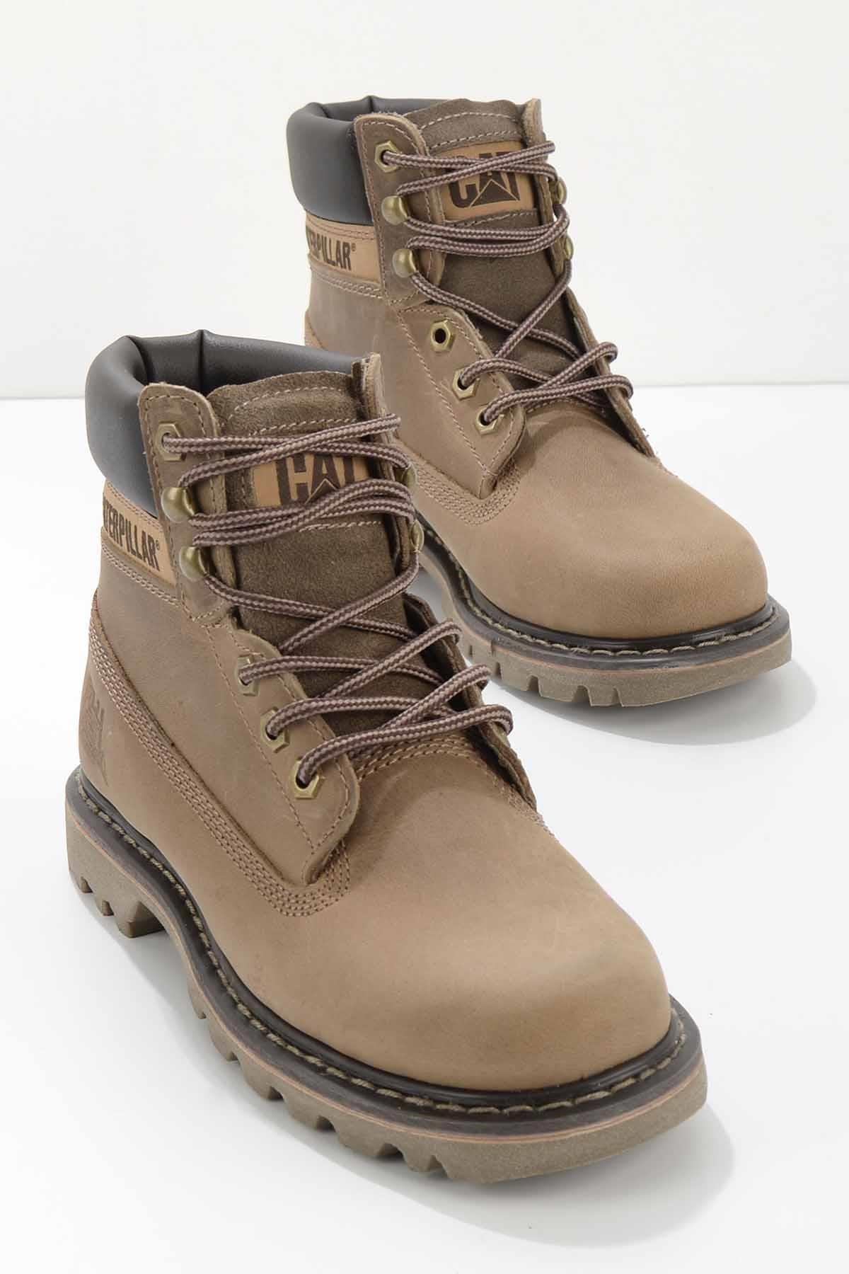 Beige Crazy Hakiki Deri Kadın Bot & Bootie CAT0111000103