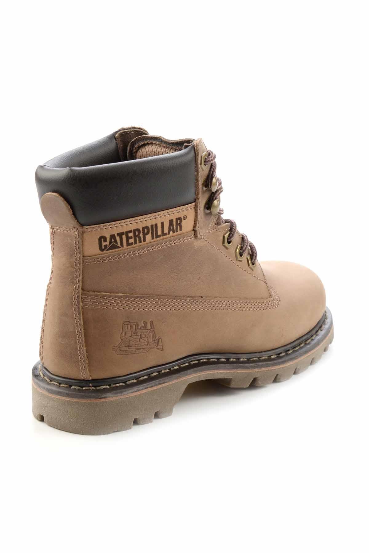 Beige Crazy Hakiki Deri Kadın Bot & Bootie CAT0111000103
