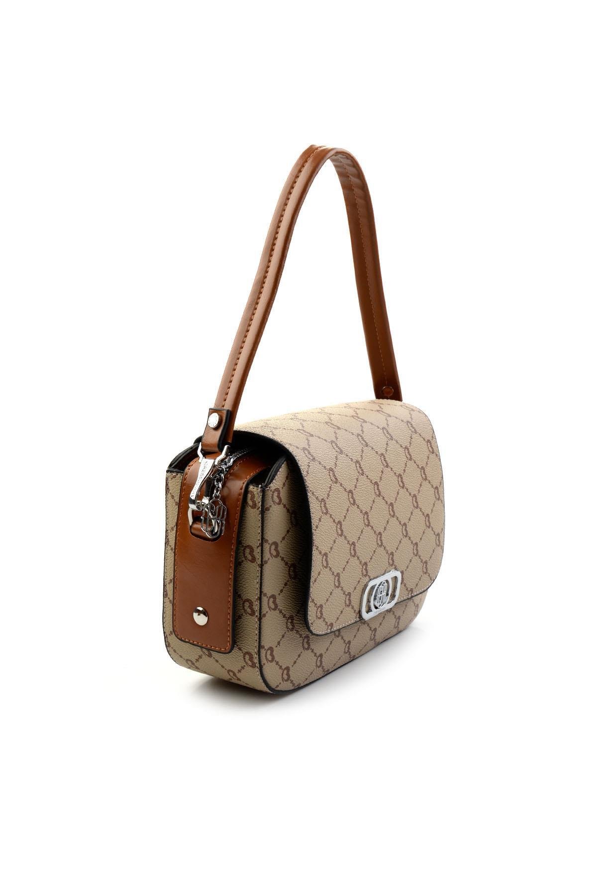 Bej 2  Kadın Postacı Çanta C06636431451