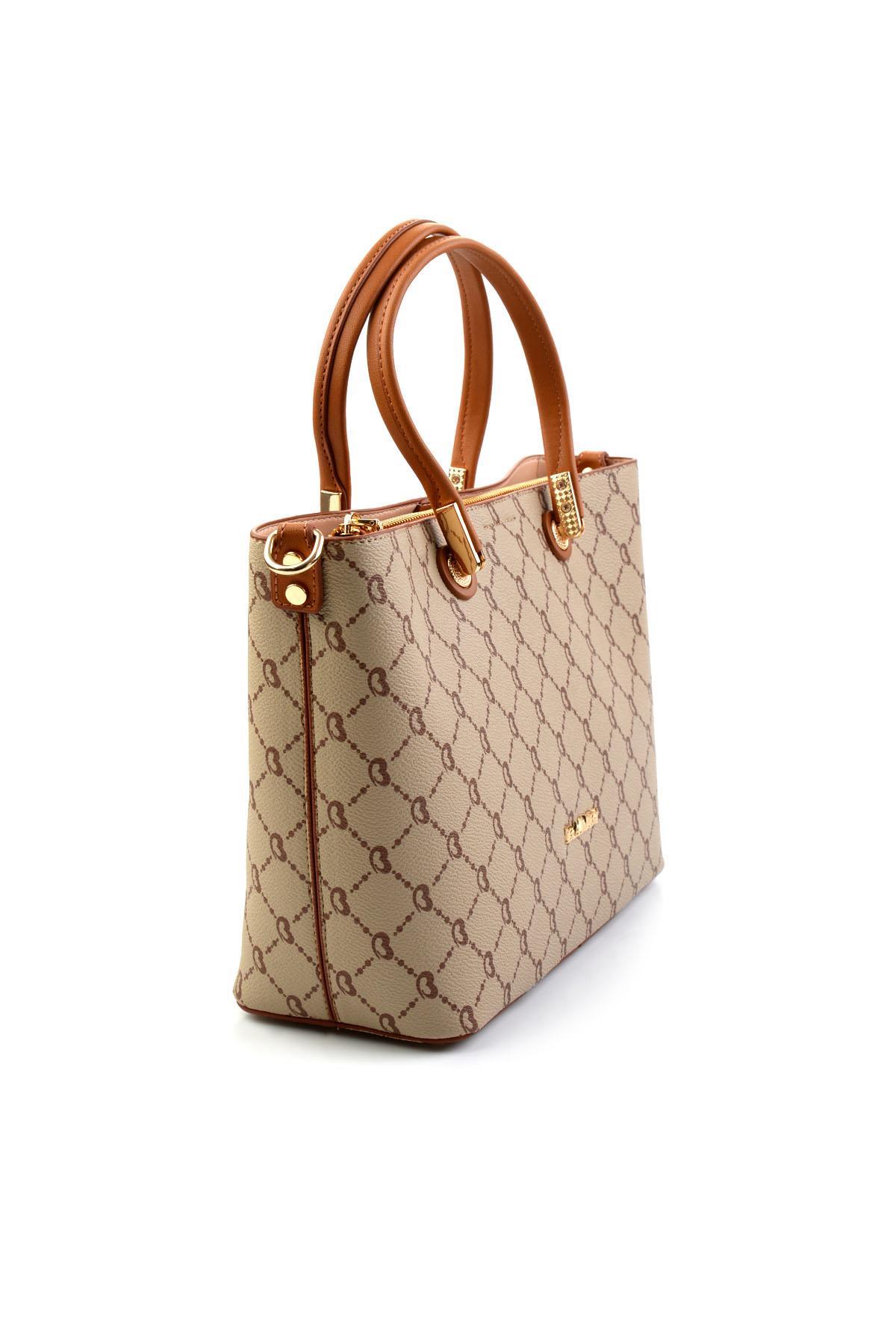 Bej 2 Taba  Kadın Omuz Çantası C06004221051