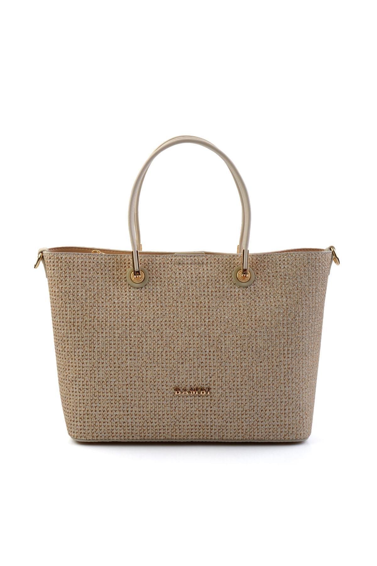 Bej Bej  Kadın Omuz Çantası C06004221058