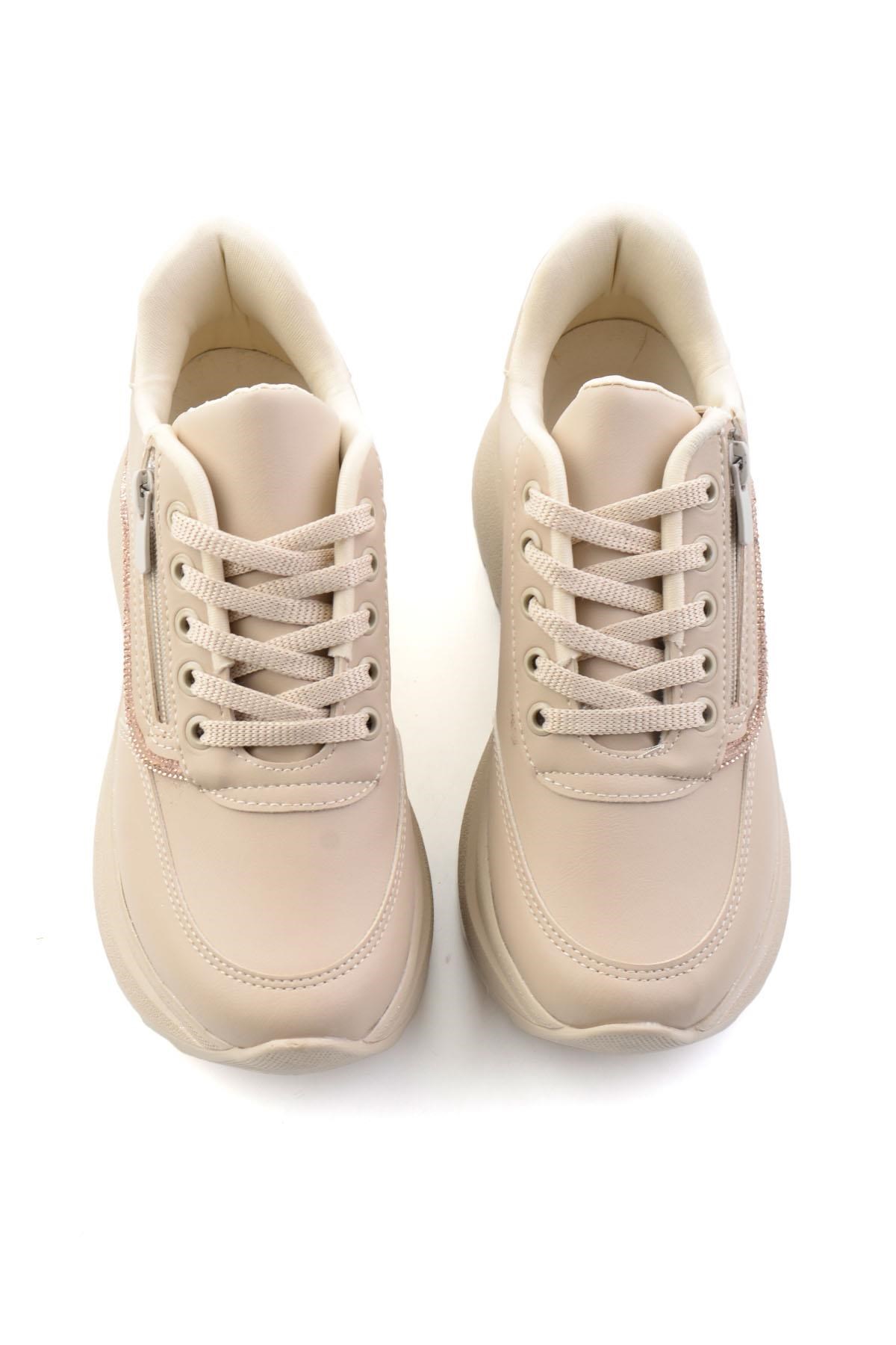 Bej Bej  Kadın Sneaker K01709060409