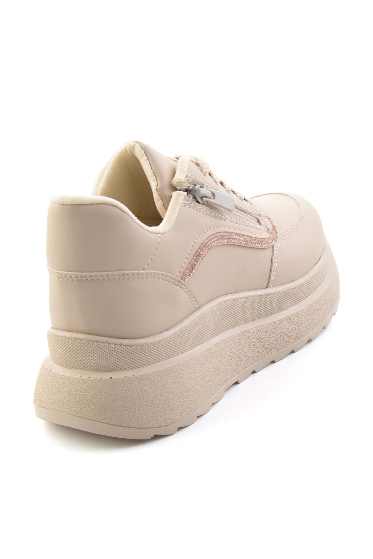 Bej Bej  Kadın Sneaker K01709060409