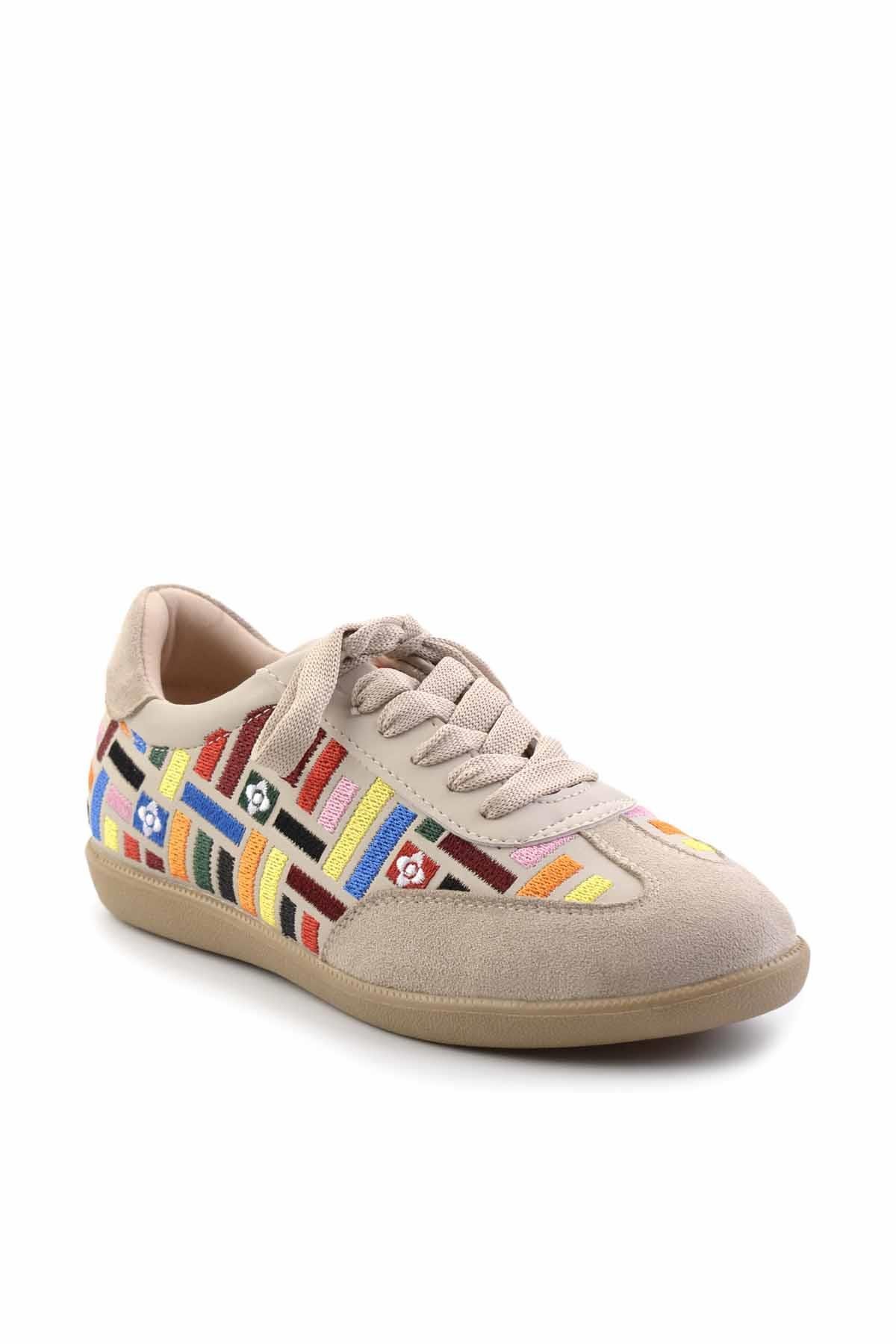 Bej Çok Renkli  Kadın Sneaker K01179761009