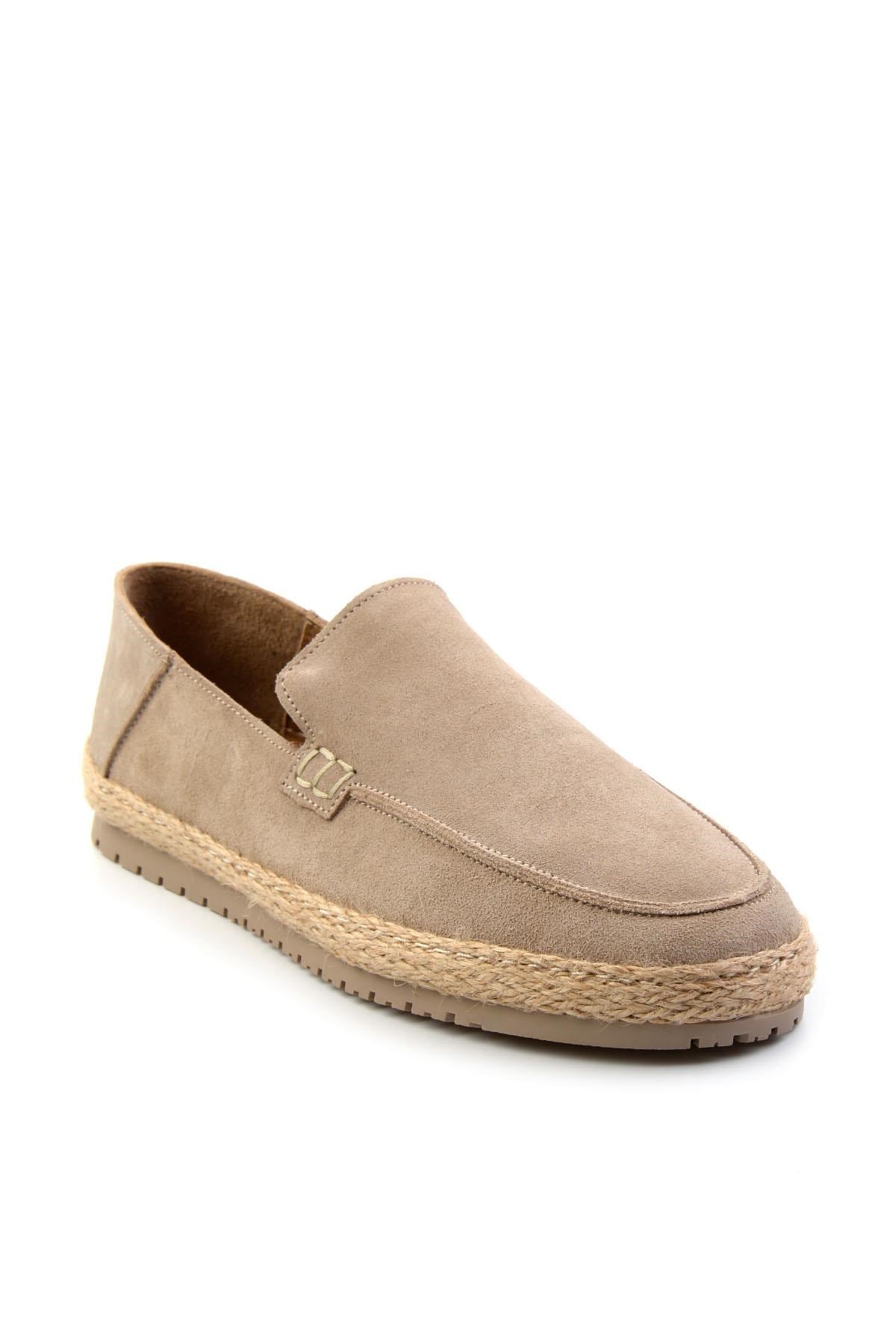 Bej Hakiki Deri Erkek Espadril E01589500002
