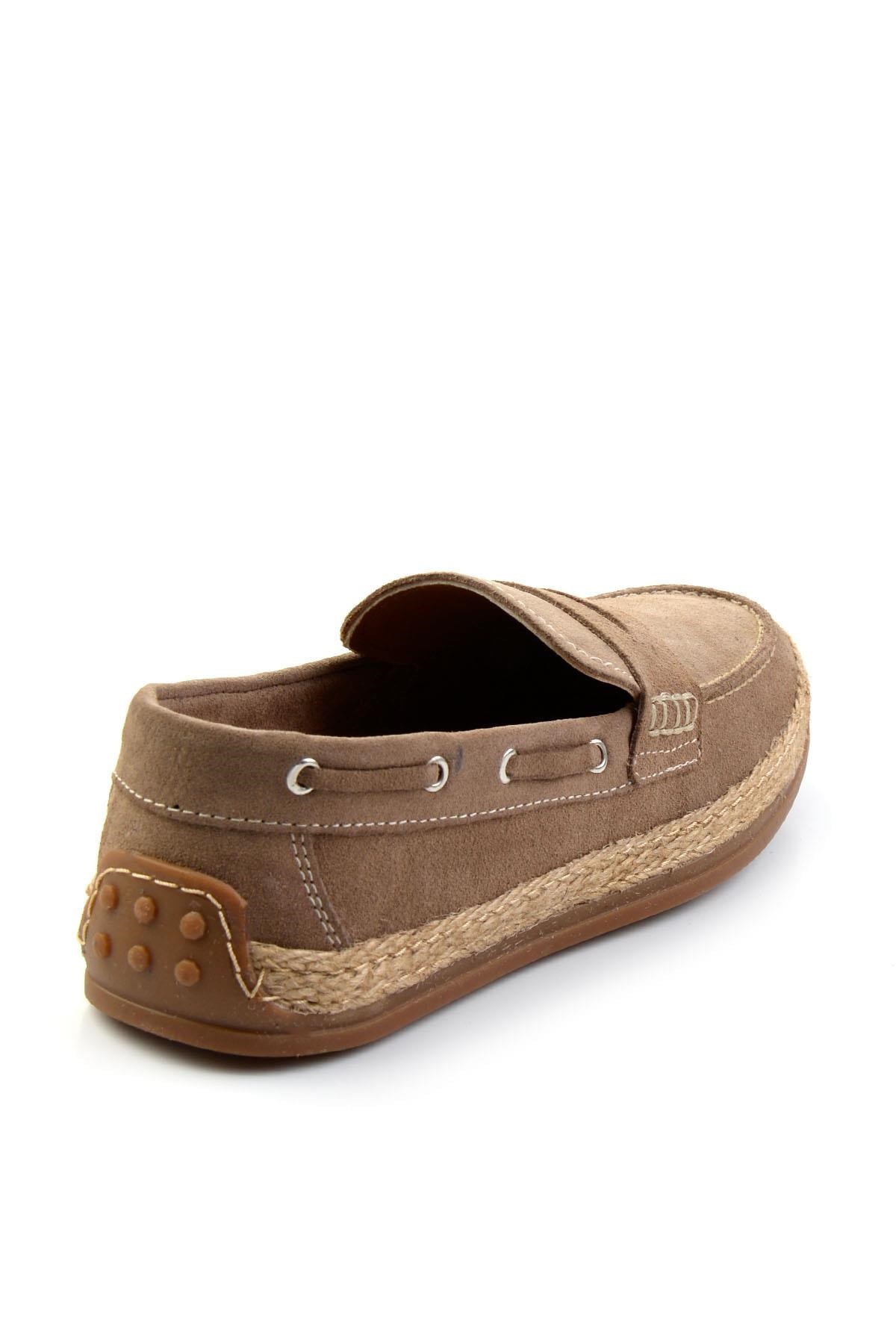 Bej Hakiki Deri Erkek Espadril E01863815502
