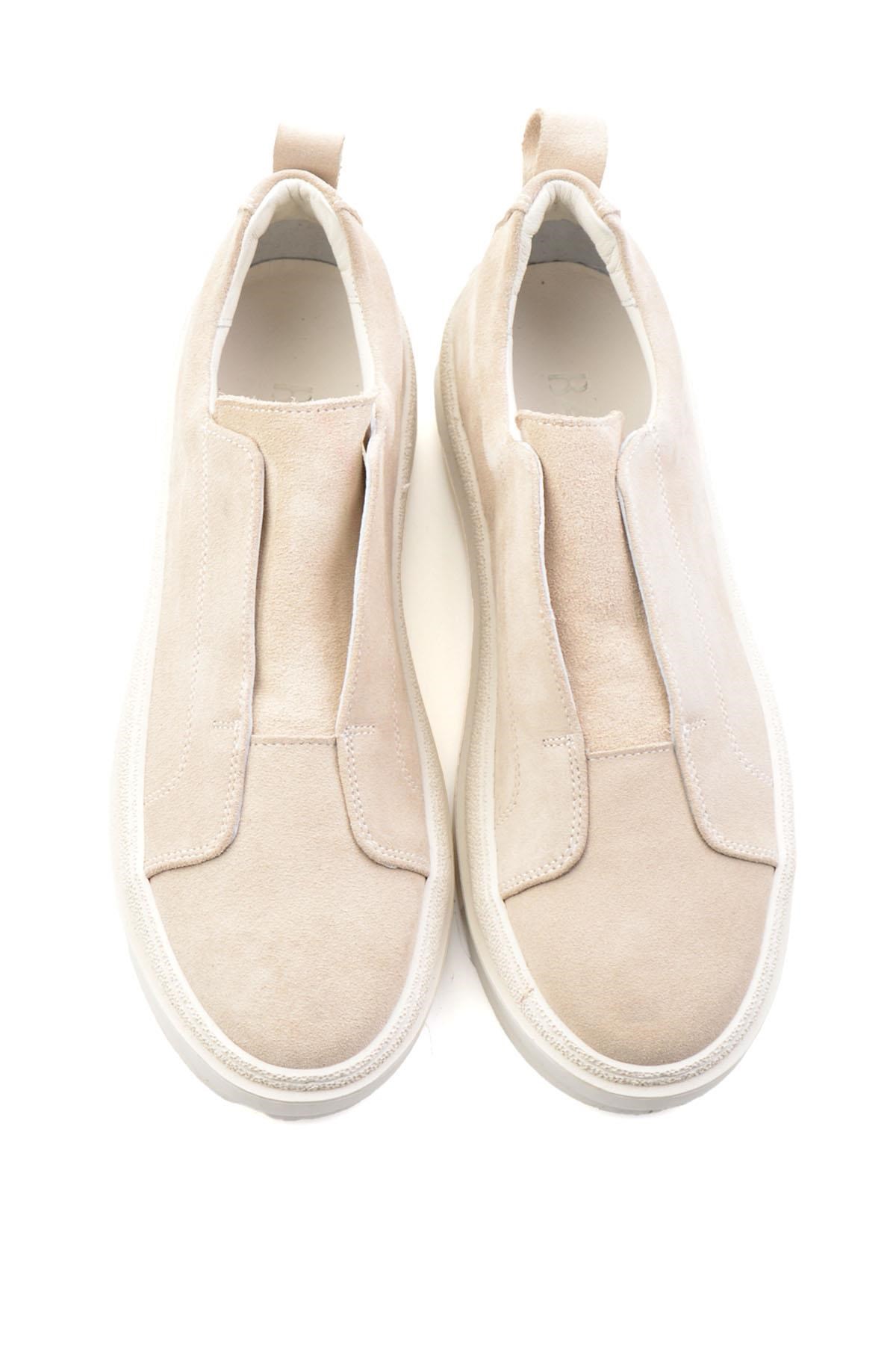 Bej Hakiki Deri Erkek Sneaker E01549000402