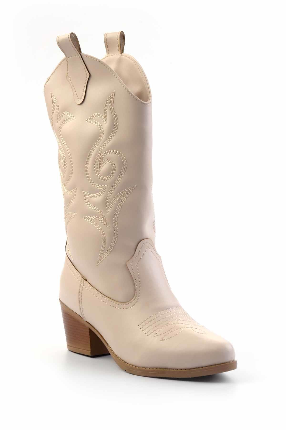 Bej  Kadın Bot & Bootie K02217100709