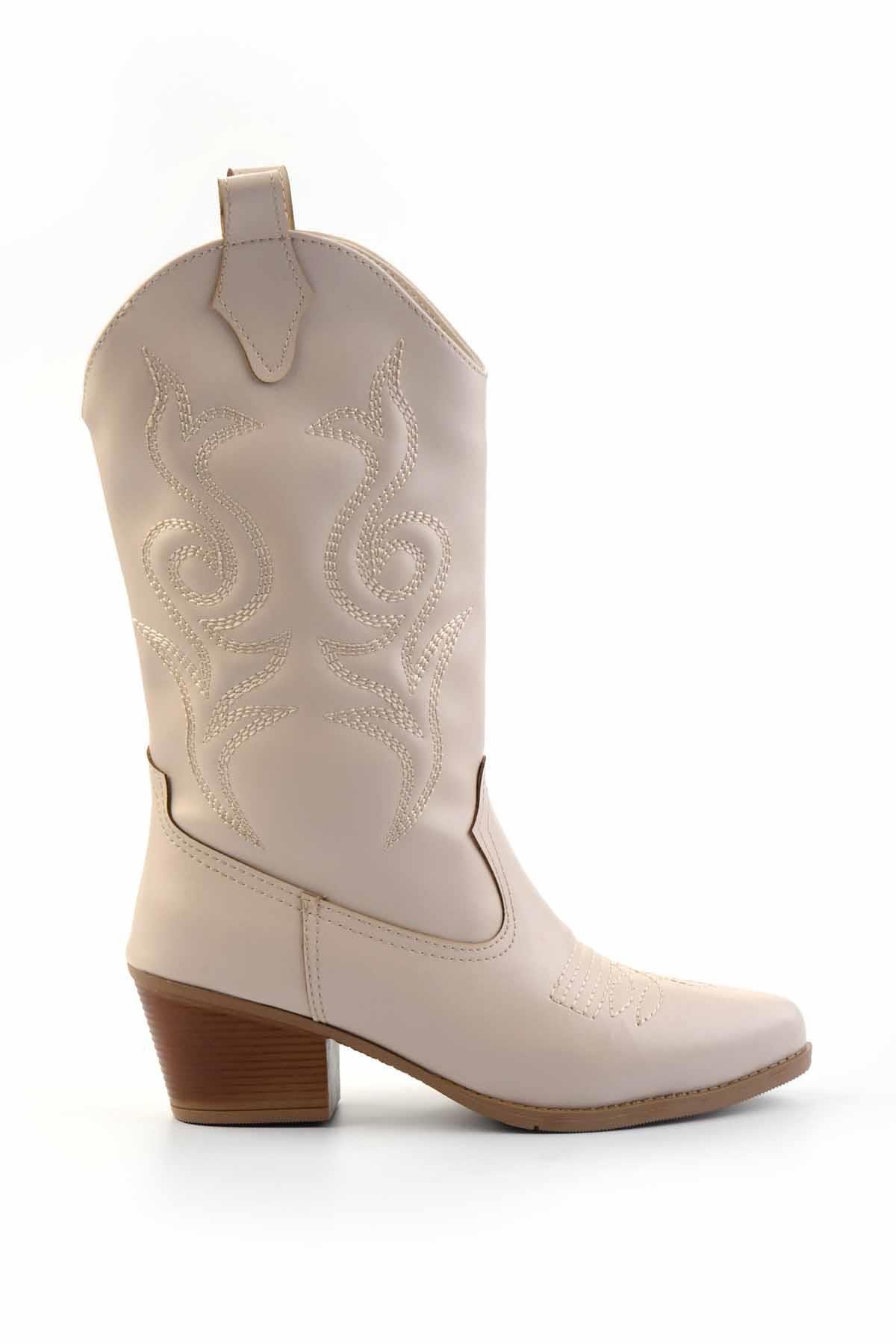 Bej  Kadın Bot & Bootie K02217100709