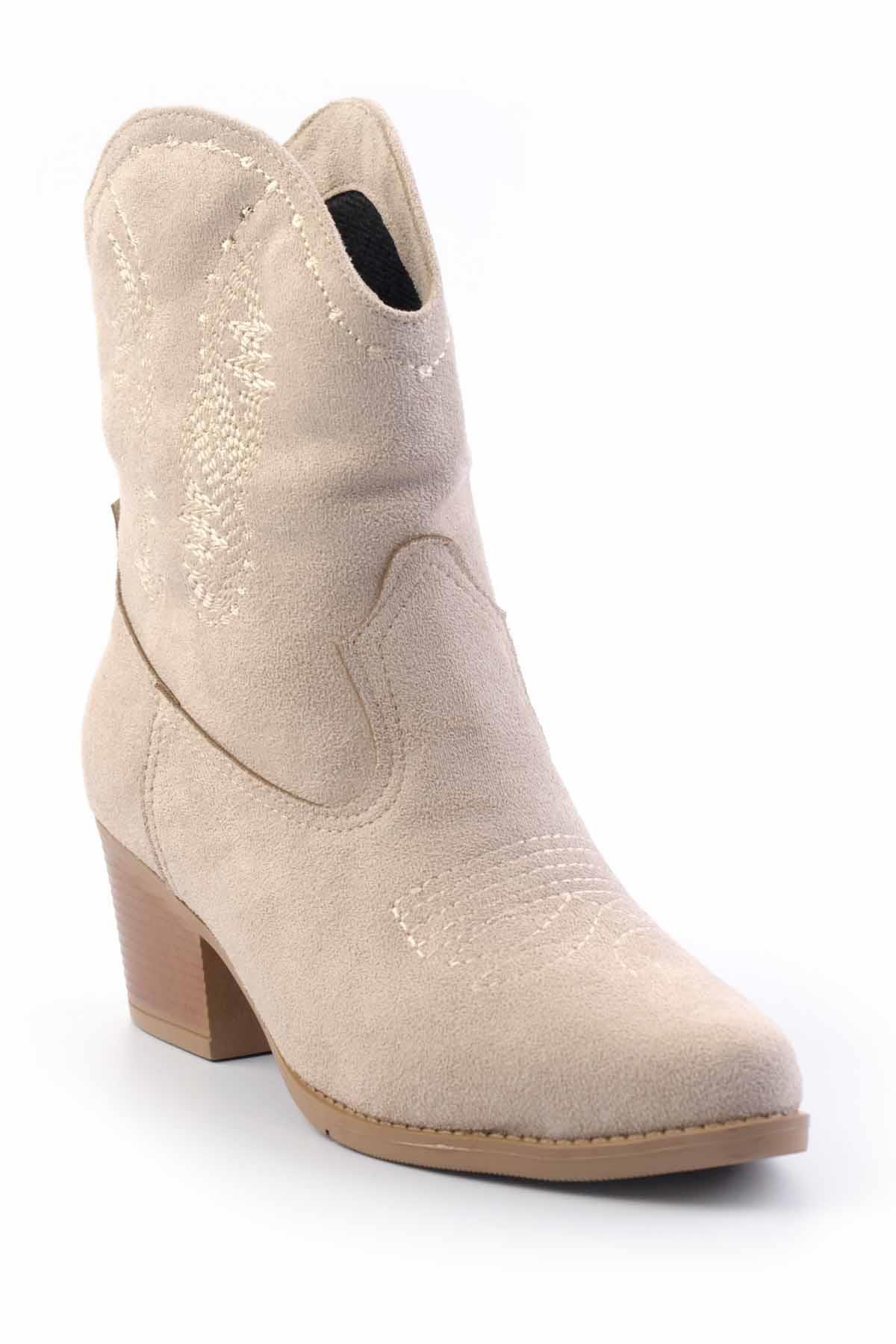 Bej  Kadın Bot & Bootie K02217100902