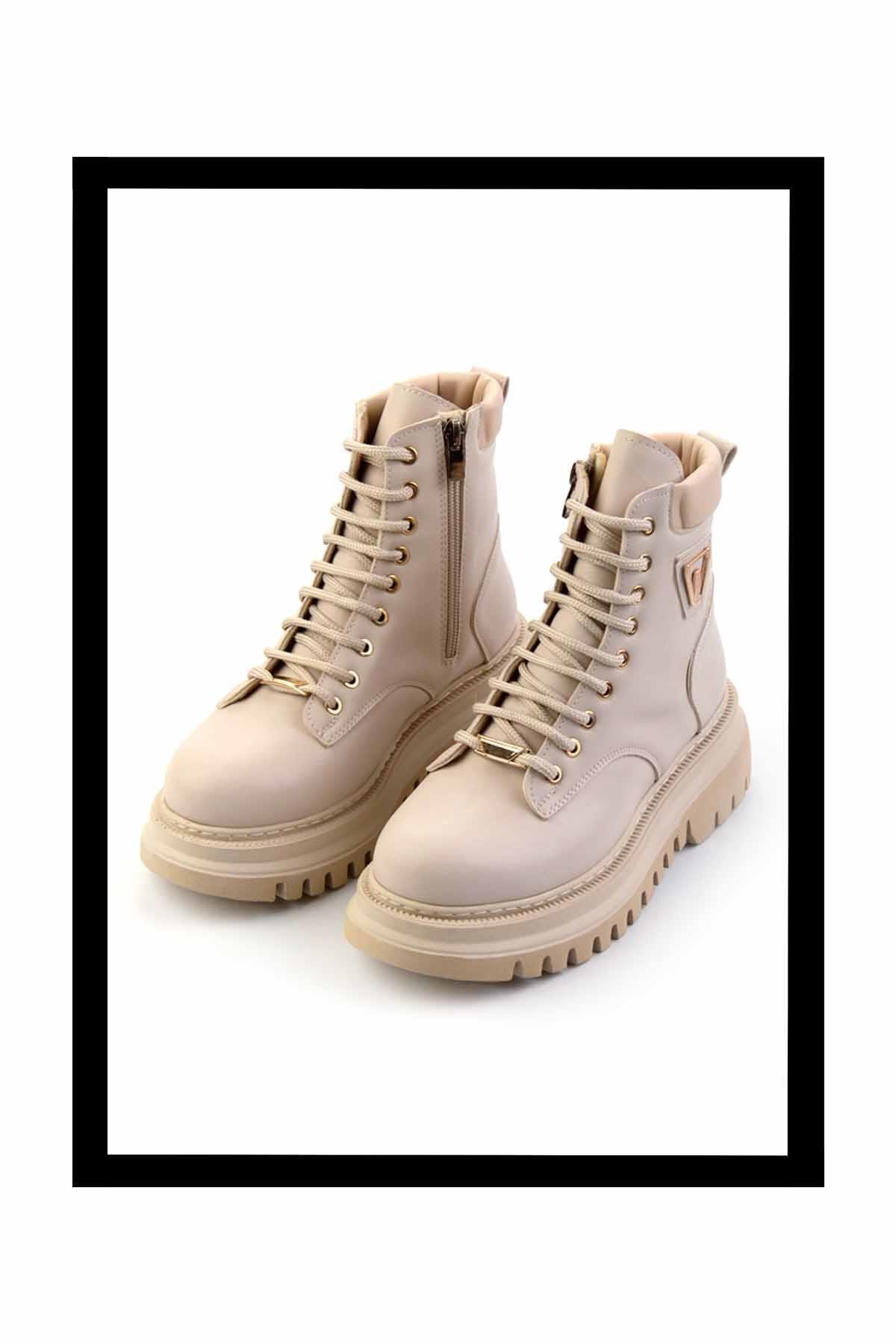 Bej  Kadın Bot & Bootie K02377030509