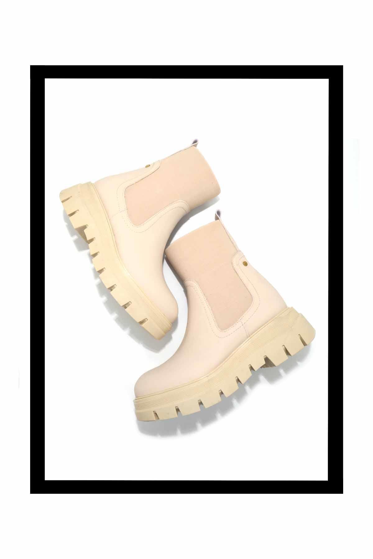 Bej  Kadın Bot & Bootie K02538561309