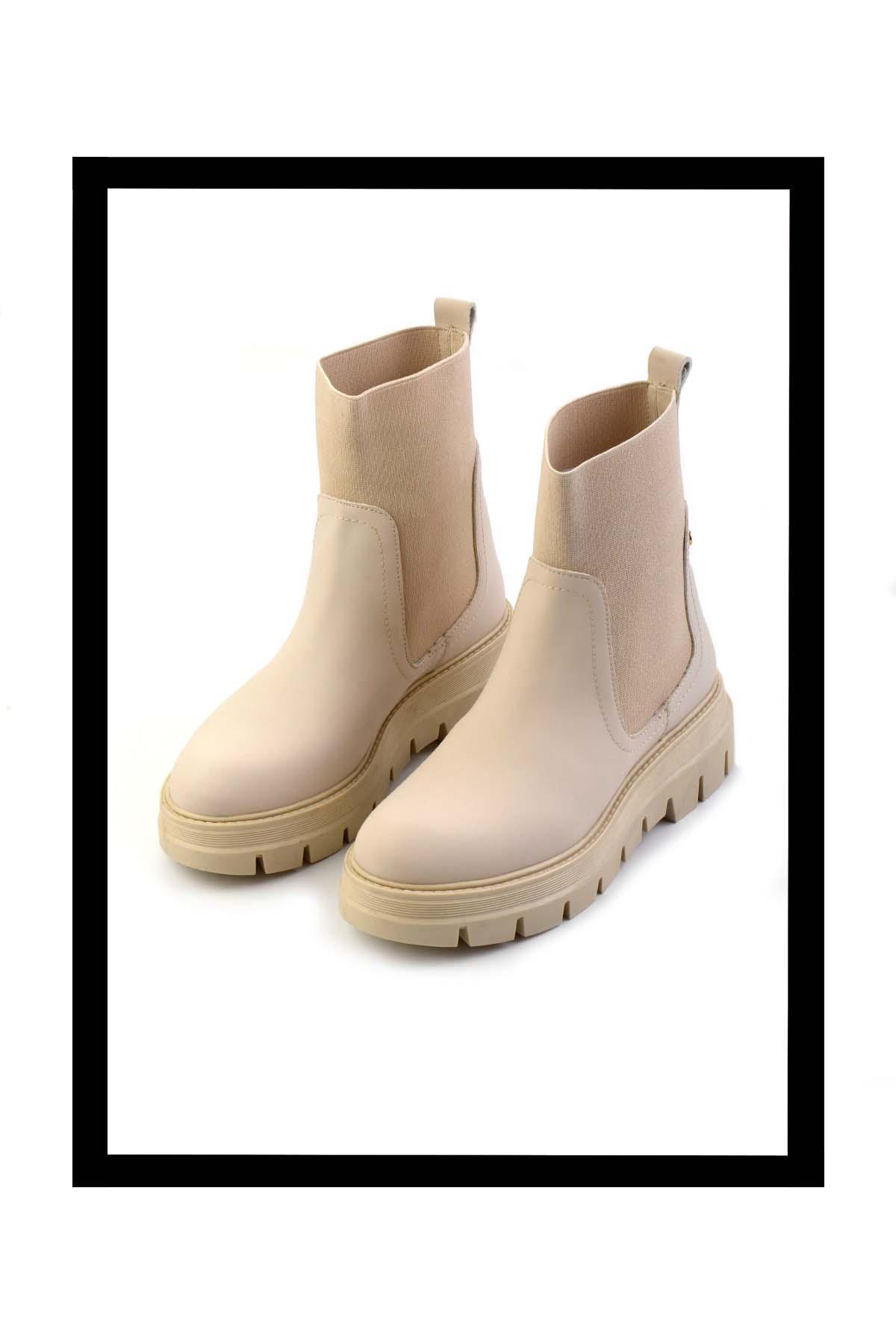 Bej  Kadın Bot & Bootie K02538561309