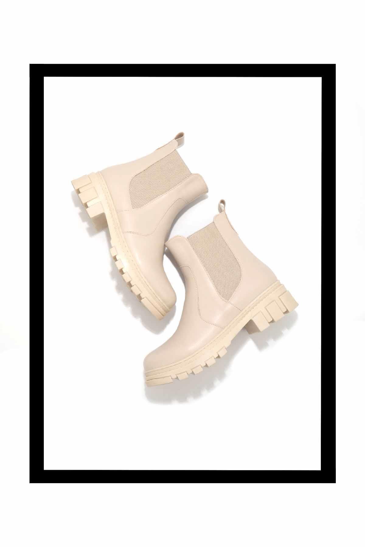 Bej  Kadın Bot & Bootie K02875070309