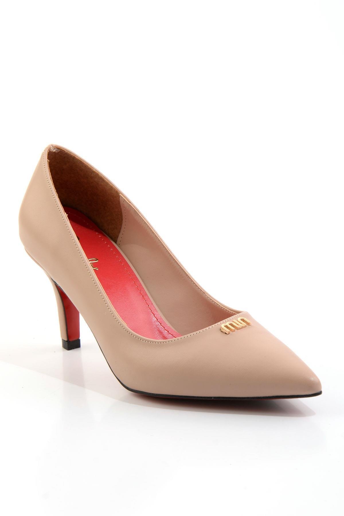 Bej  Kadın Klasik Topuklu Ayakkabı K01231461709