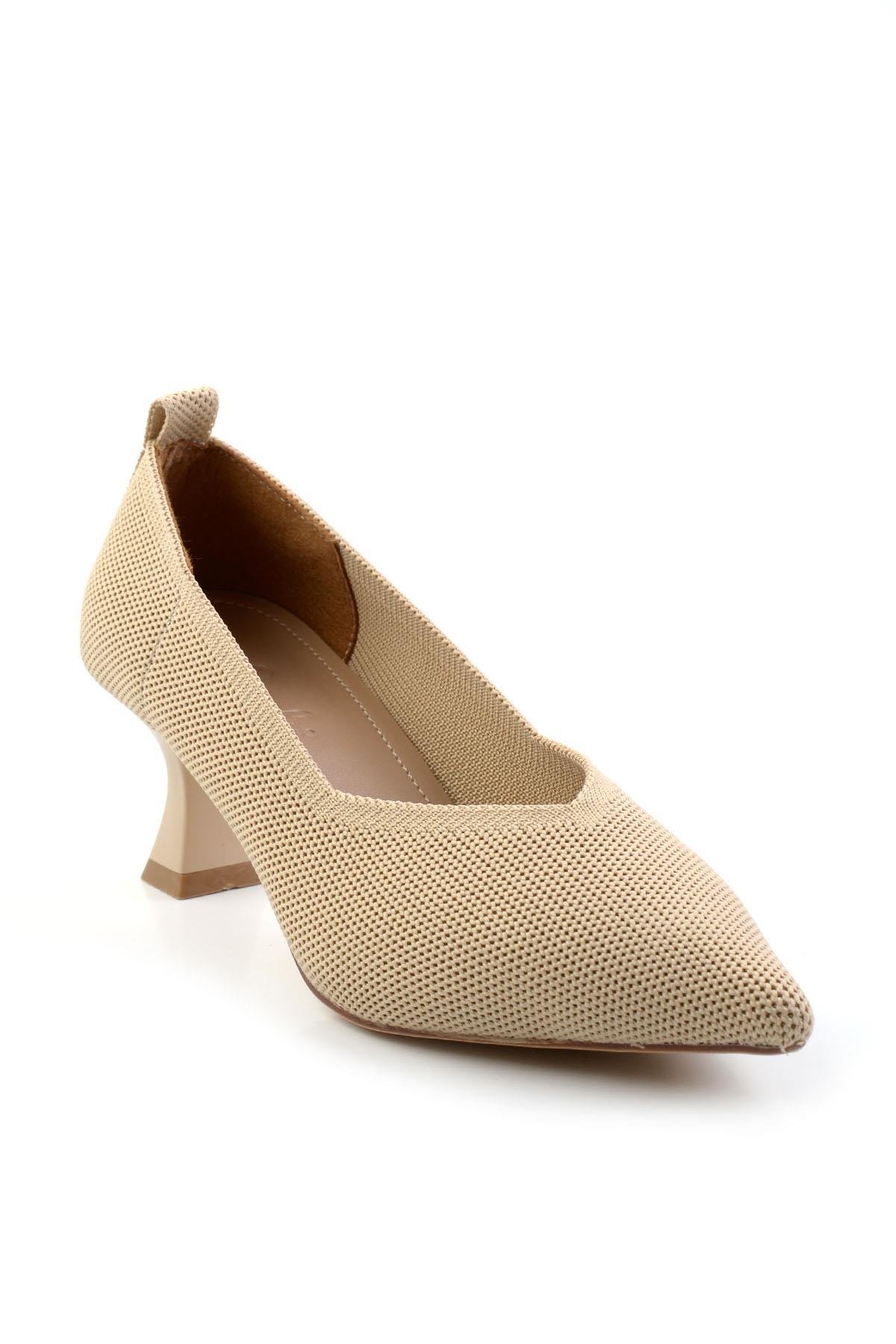 Bej  Kadın Klasik Topuklu Ayakkabı K01213211782