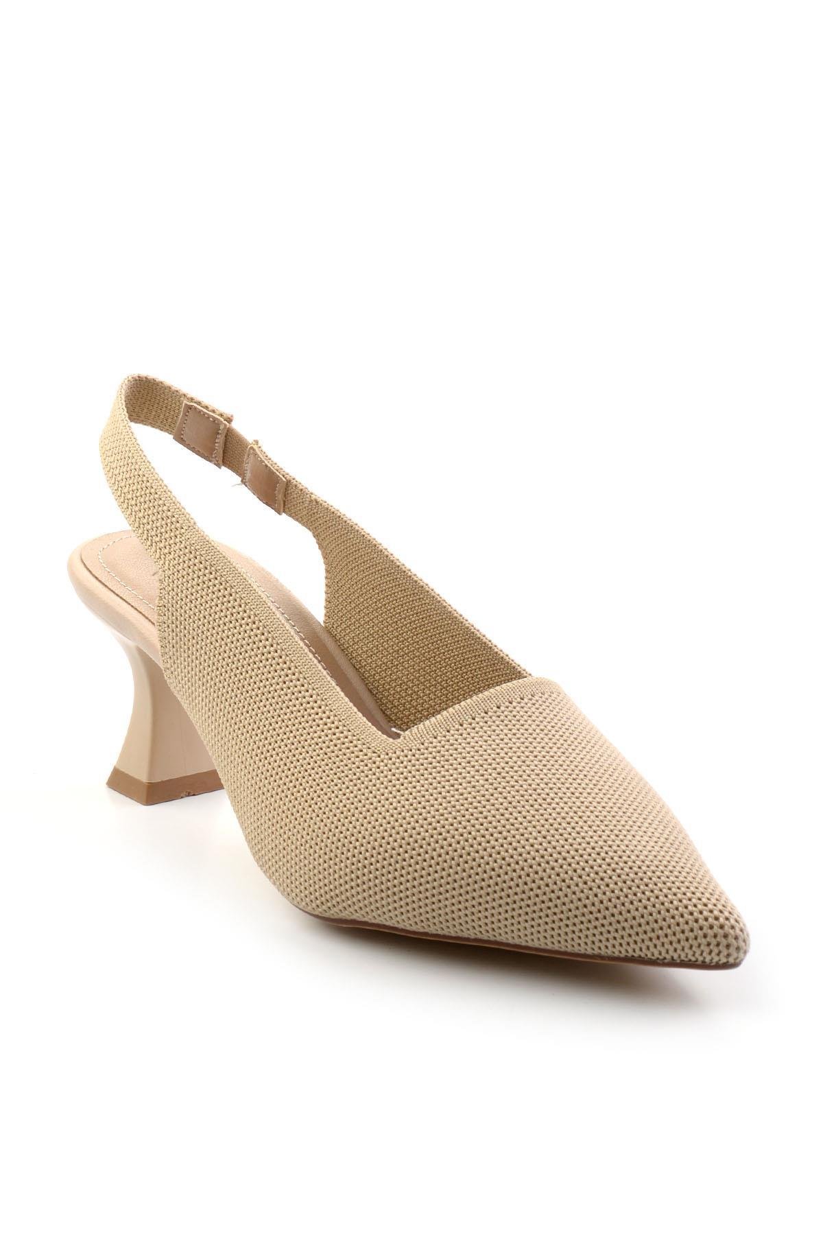 Bej  Kadın Klasik Topuklu Ayakkabı K01213211082