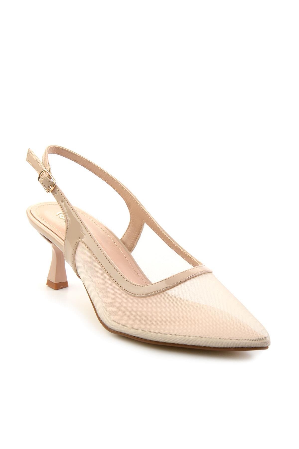 Bej  Kadın Klasik Topuklu Ayakkabı K01209192022