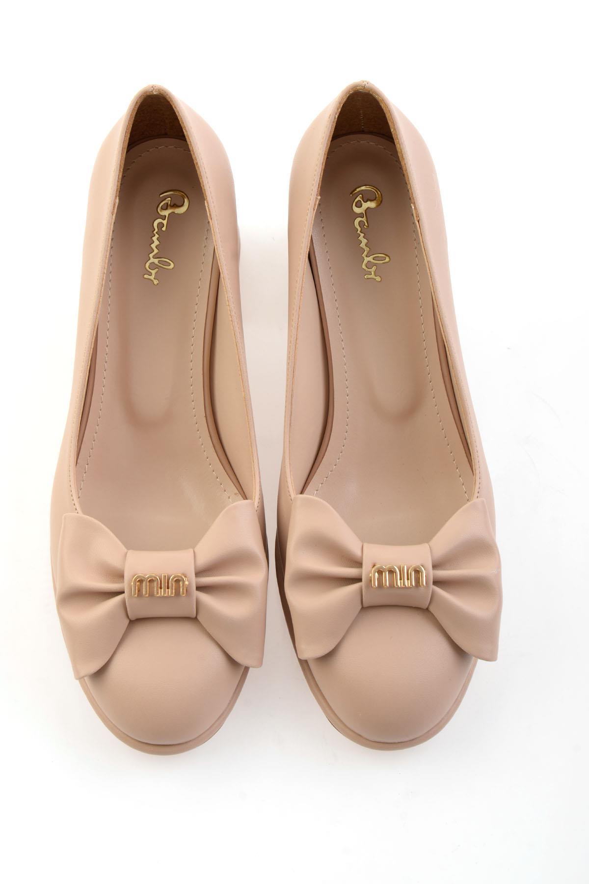 Bej  Kadın Klasik Topuklu Ayakkabı K01231471509