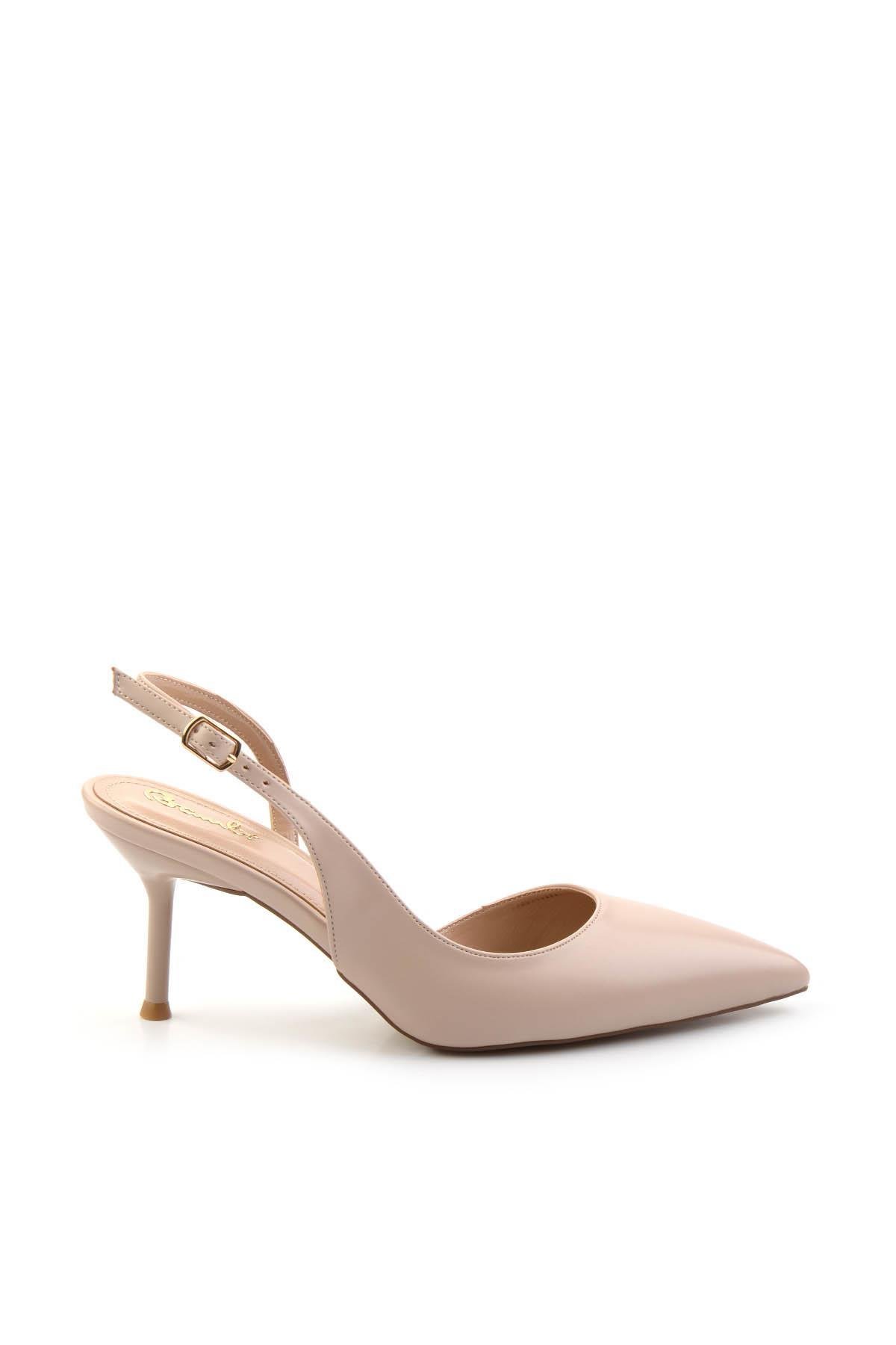 Bej  Kadın Klasik Topuklu Ayakkabı K01209075009